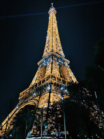 Eiffel Tower, Paris during Night Time
