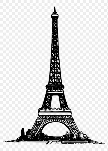 Eiffel tower png clipart, Paris, | Free PNG Illustration - rawpixel