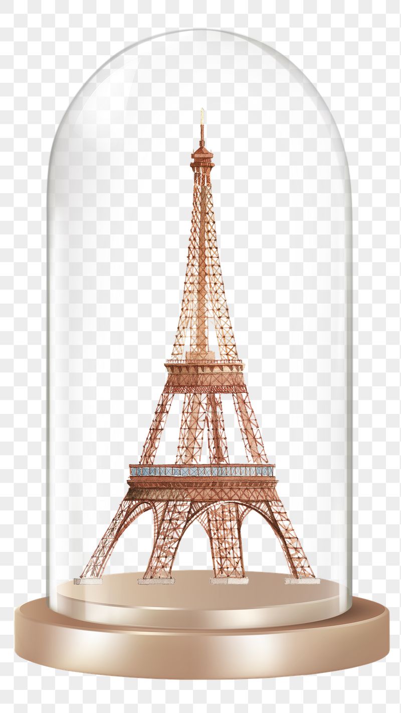 Eiffel Tower png glass dome | Free PNG - rawpixel