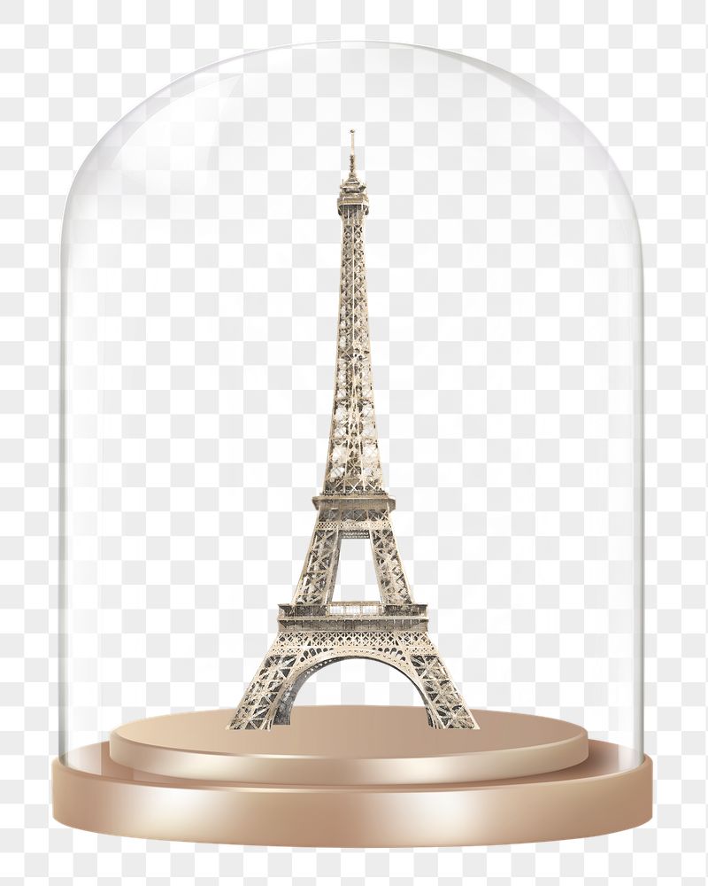 Eiffel Tower png glass dome | Free PNG - rawpixel