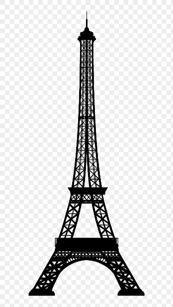 Eiffel Tower png sticker silhouette, | Free PNG - rawpixel