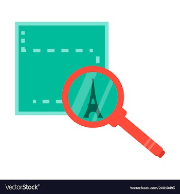Eiffel tower silhouette simple background with vector image