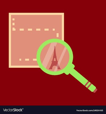 Eiffel tower silhouette simple background with vector image