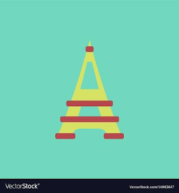 Eiffel tower vector image