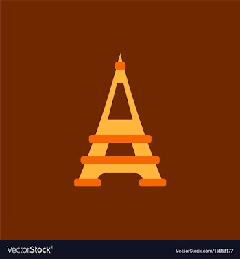 Eiffel tower vector image