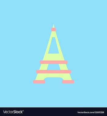 Eiffel tower vector image