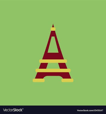Eiffel tower vector image