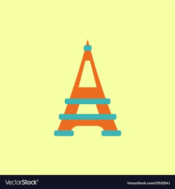 Eiffel tower vector image
