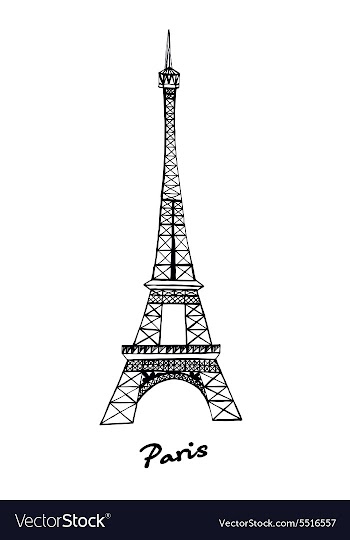 Eiffel Tower vector image