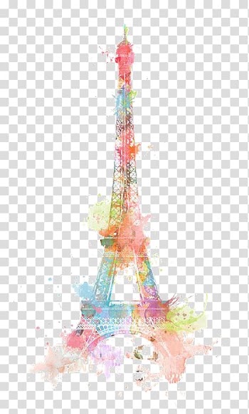 Eiffel Tower Watercolor painting Drawing, eiffel tower transparent background PNG clipart