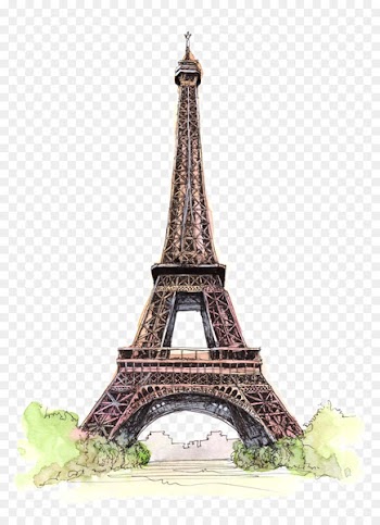 Eiffel Tower Wedding invitation Wedding photography Bridal shower Engagement - Beautifully hand-painted architectural monuments 