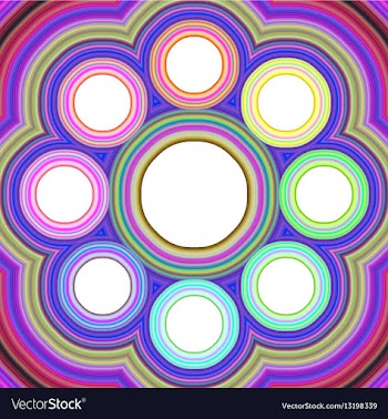 Eight part colorful infographic template design vector image
