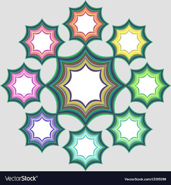 Eight part infographic element design vector image