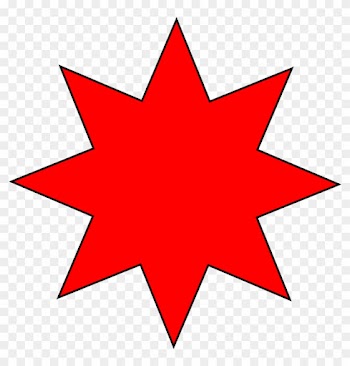 Eight Rayed Star - Maple Leaf Vector Ai