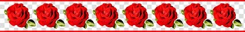 Eight red rose flowers illustration, Rose Pink flowers , Red roses border transparent background PNG clipart