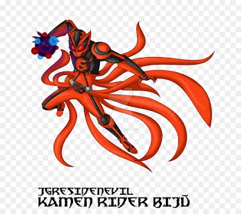 Eiji Hino Kamen Rider DeviantArt Kurama Tailed Beasts - kyuubi vector 