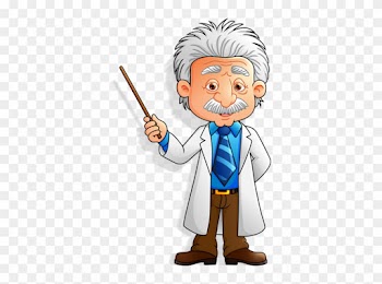 Einstein - Cartoon Instin Teacher Png