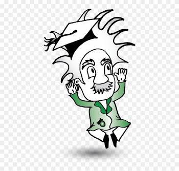 Einstein Graduation - Cartoon