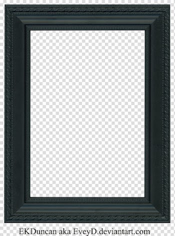 EKD Black Frame, black wooden frame transparent background PNG clipart