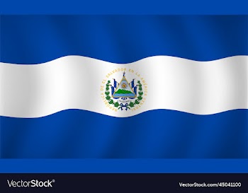 el salvador flag background