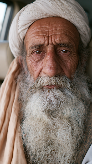 Elderly Expat from Pakistan Portrait