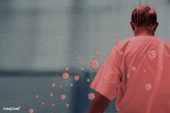 Elderly man in the hospital infected with the coronavirus | Free  illustration - 2300470