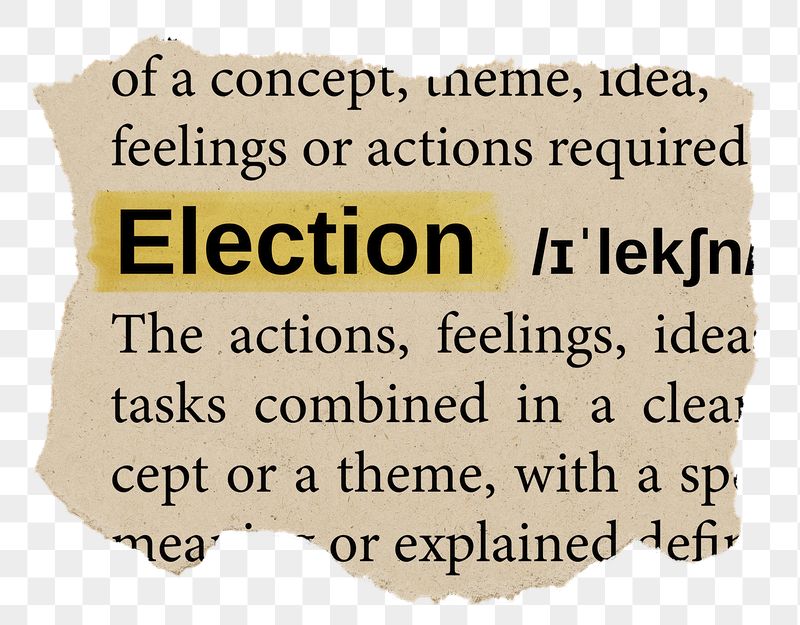 Election png word sticker, torn | Free PNG - rawpixel
