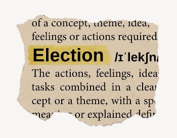 Election ripped dictionary, editable word | Free PSD - rawpixel