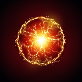 Electric ball ligh effect Free Vector
