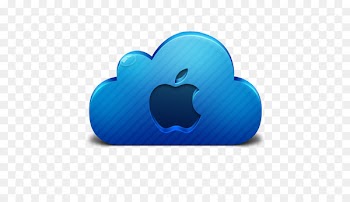 electric blue heart - Apple 