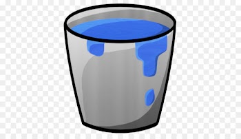 electric blue water glass - Bucket Water 