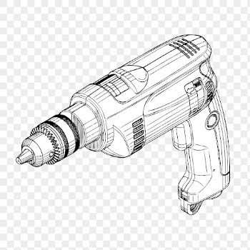 Electric drill png sticker, object | Free PNG - rawpixel