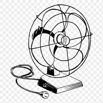 Electric fan drawing png sticker | Free PNG - rawpixel