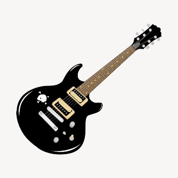 Electric guitar clipart, musical instrument | Free Photo - rawpixel