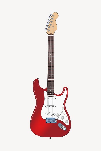Electric guitar clipart, musical instrument | Free Vector - rawpixel