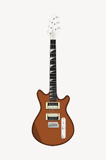 Electric guitar clipart, musical instrument | Free Vector - rawpixel
