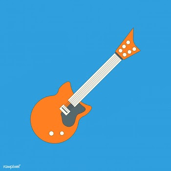Electric guitar element drawing | Free stock vector - 1179391