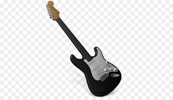 Electric guitar Icon - Black guitar 