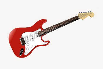 Electric guitar sticker, musical instrument | Free Vector - rawpixel