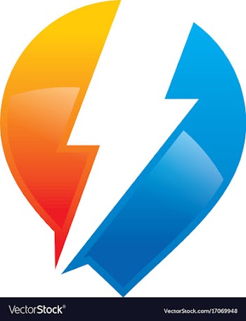  					Electric light bolt technology logo vector image														
