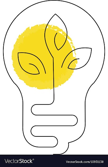 Electric light pollution icon vector image