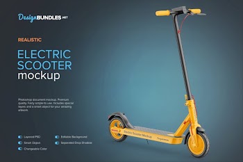 Electric Scooter Mockup