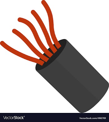 Electric wires vector image