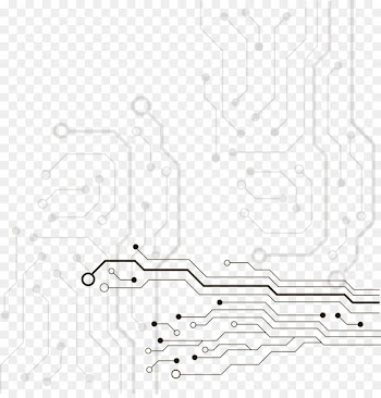 Electrical network Printed circuit board Electronic circuit Electronics - Vector electronic circuit board design 