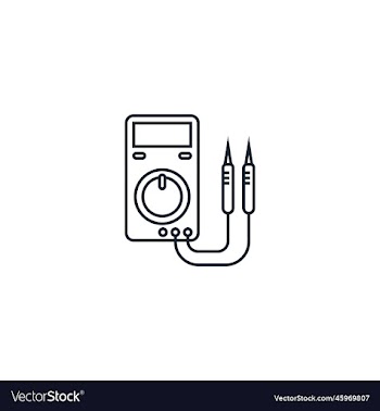 electrical service creative icon line from