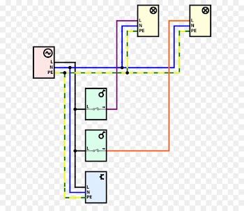 Electrical Switches Lamp Multiway switching Wiring diagram Light fixture - lamp 