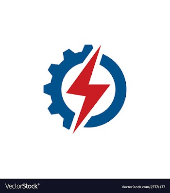 Electricity logo circle electric logo icon vector image