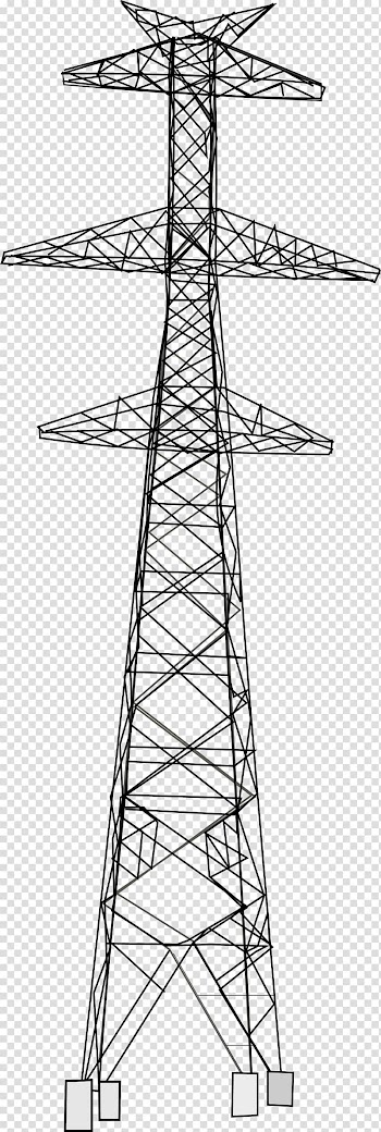 Electricity Overhead power line High voltage Transmission tower Insulator, high voltage transparent background PNG clipart