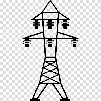 Electricity Overhead power line, transmission tower transparent background PNG clipart