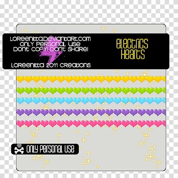 Electrics Hearts, Electric Hearts business card transparent background PNG clipart